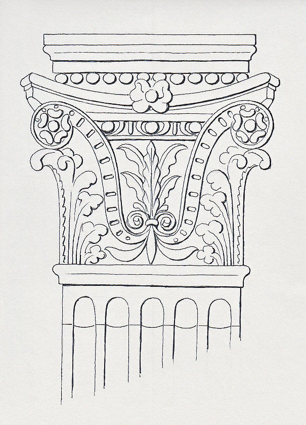 Duomo- Capitello della zona superiore della facciata_AC